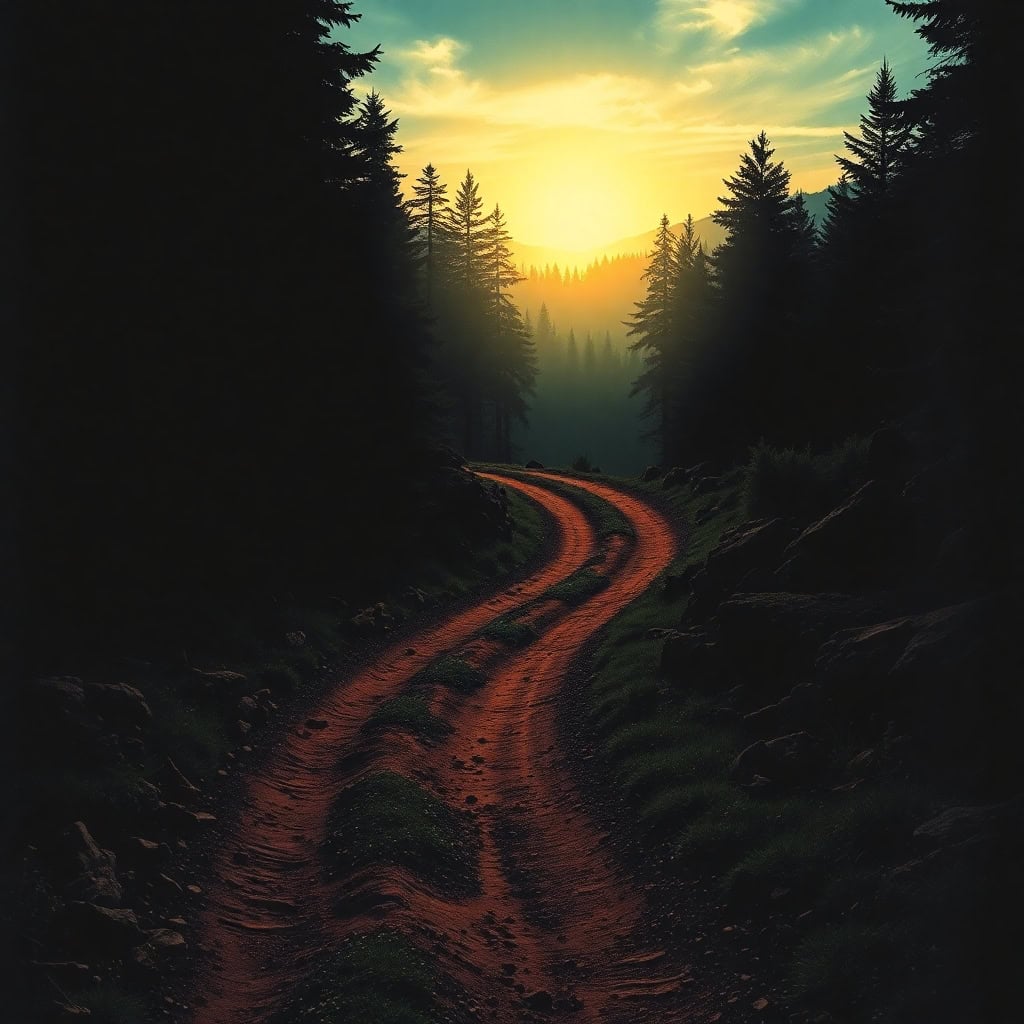 Narrow path leading into light, symbolizing the answer to is heaven real and the way of salvation through Christ.