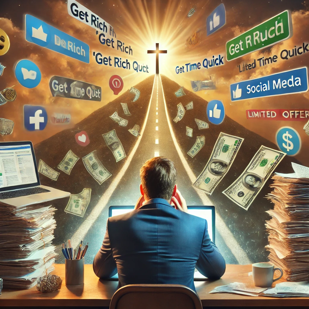 A Christian man confused by business distractions