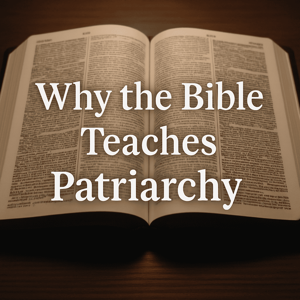 To establish the proper order in the home and society is why the Bible teaches patriarchy.