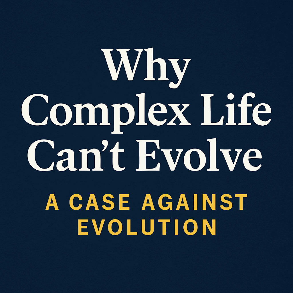 Living objects are intricately made, which is why complex life can't evolve.