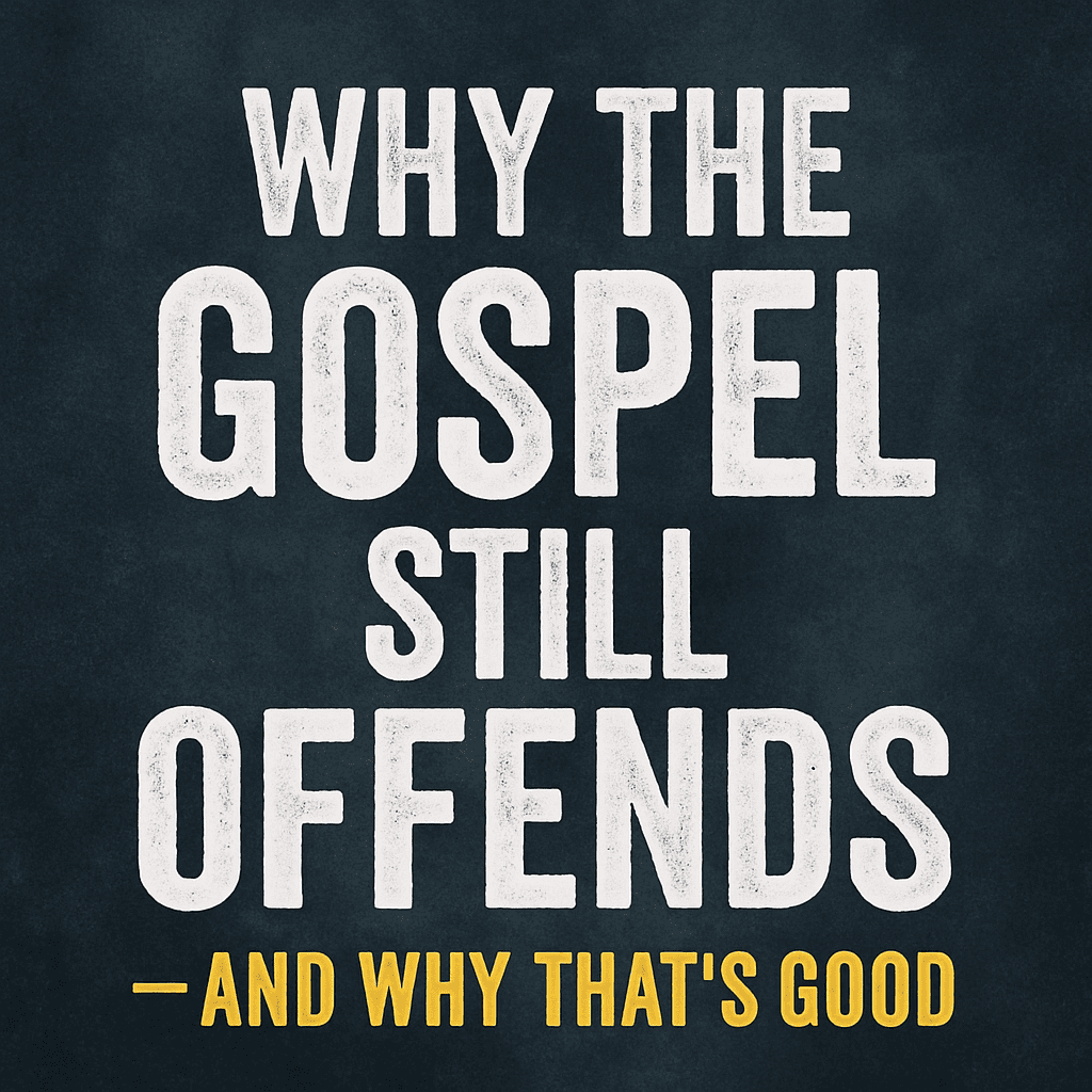 Why the gospel still offends—bold light piercing through storm clouds, symbolizing truth confronting pride and false hope.