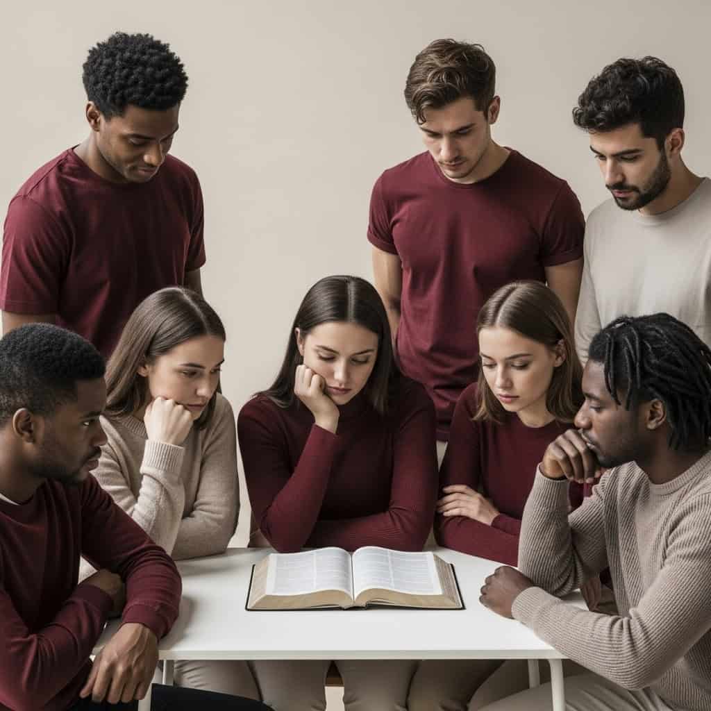 Unity beyond style in traditional church vs contemporary church as believers gather around Scripture together.
