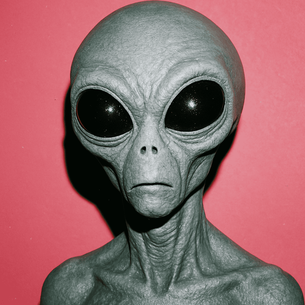 image of a space alien as an answer to what does the Bible say about aliens