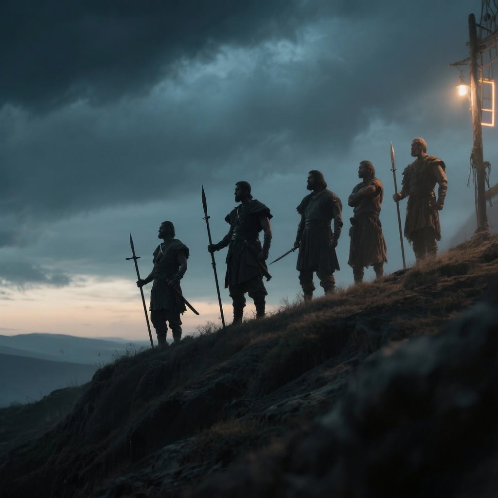 image of mighty men of old as warriors