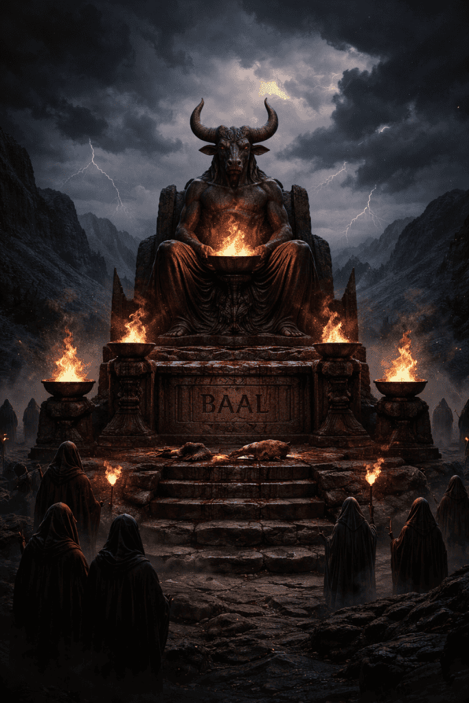 Image of the cult of Baal statue