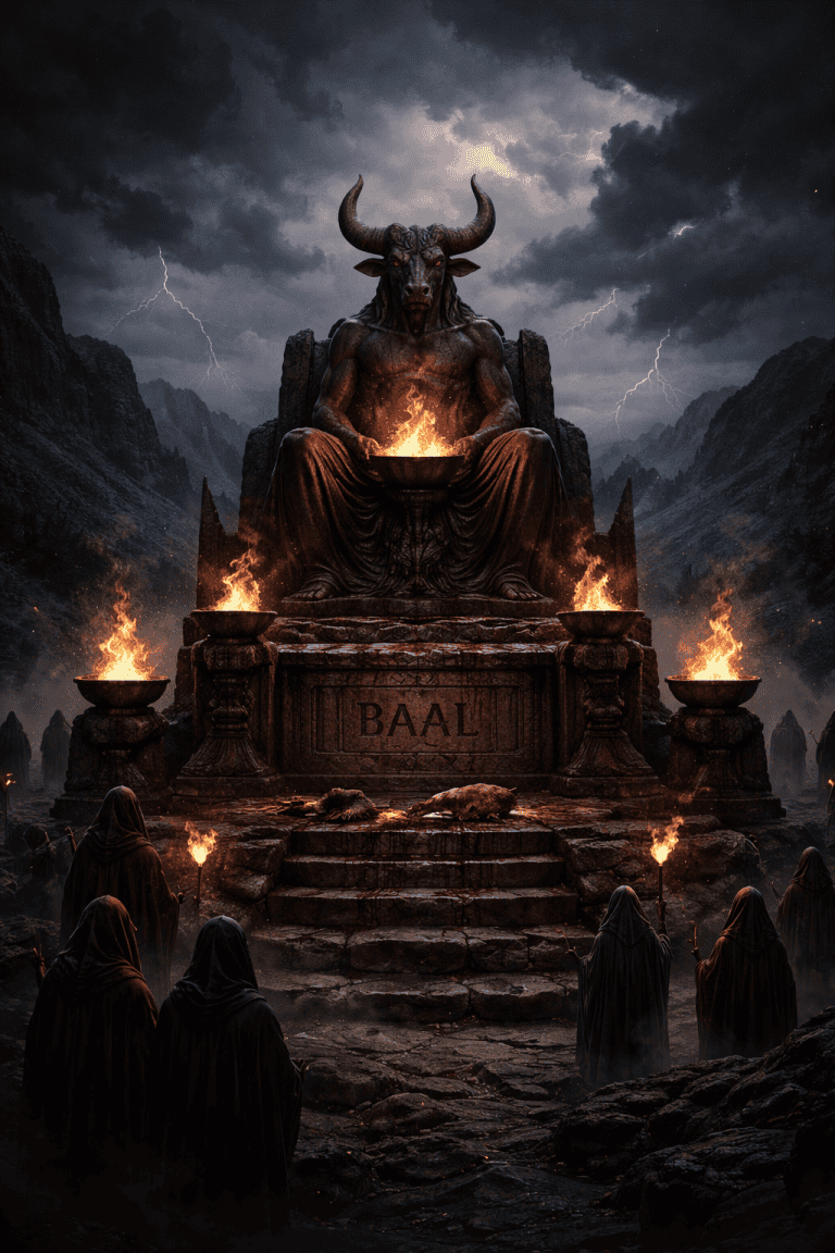 Image of the cult of Baal statue