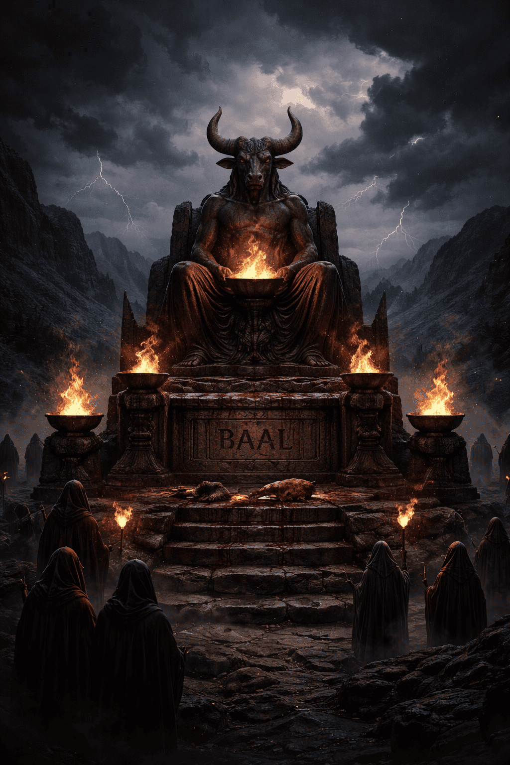 Image of the cult of Baal statue