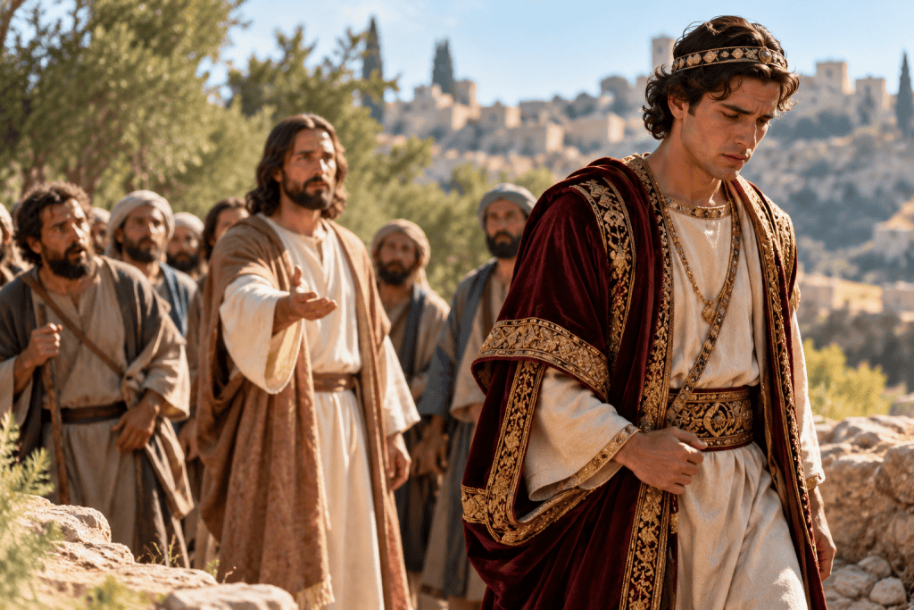 rich young ruler walking away